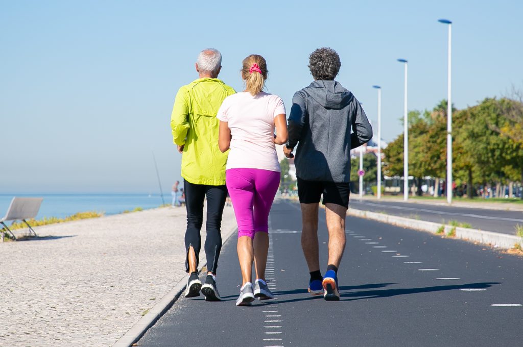 Jogging is a healthy activity